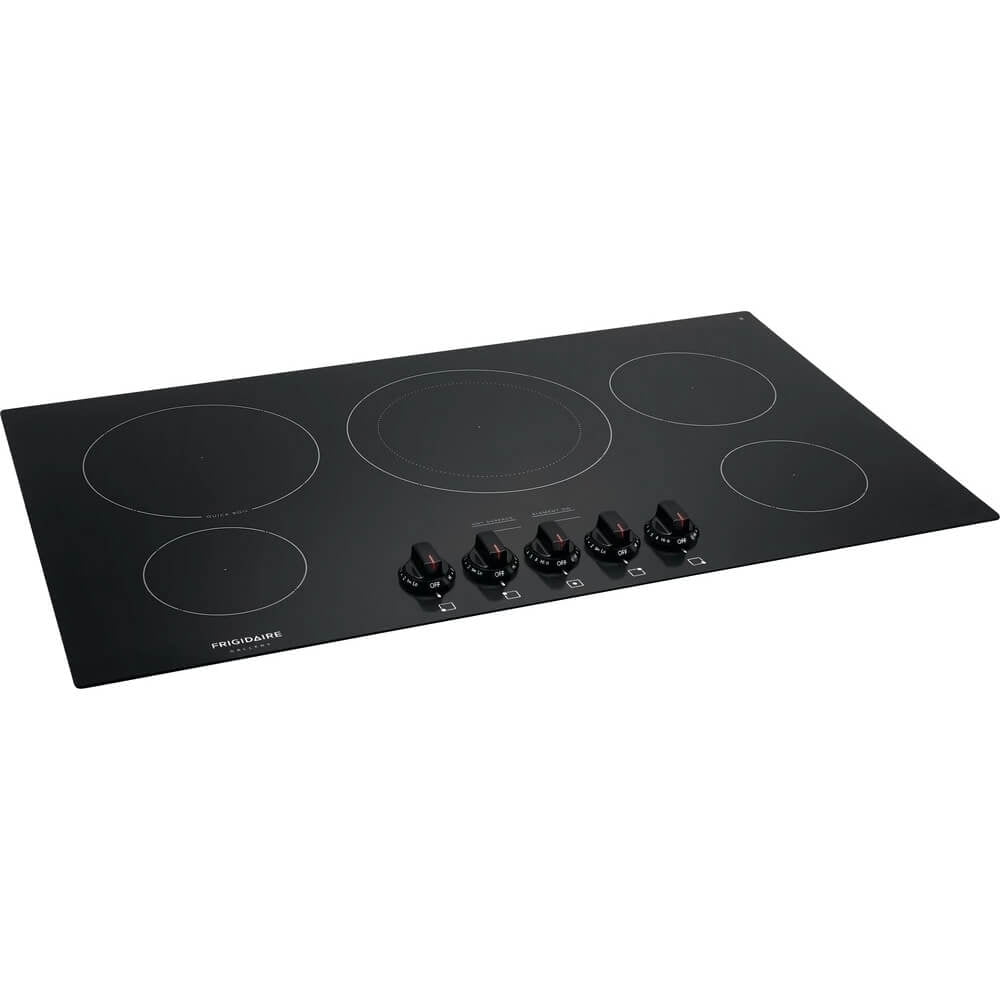 Frigidaire Gallery FGEC3648UB 36 inch Black 5 Burner Electric Cooktop