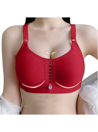 Bras for Women Sexy Lingerie for Women Nightgown Gold Velvet Pajamas Lace  Nightdress Underwear Sleepwear Trousers Bras for Women no Underwire  Backless Bra on Red,2XL 