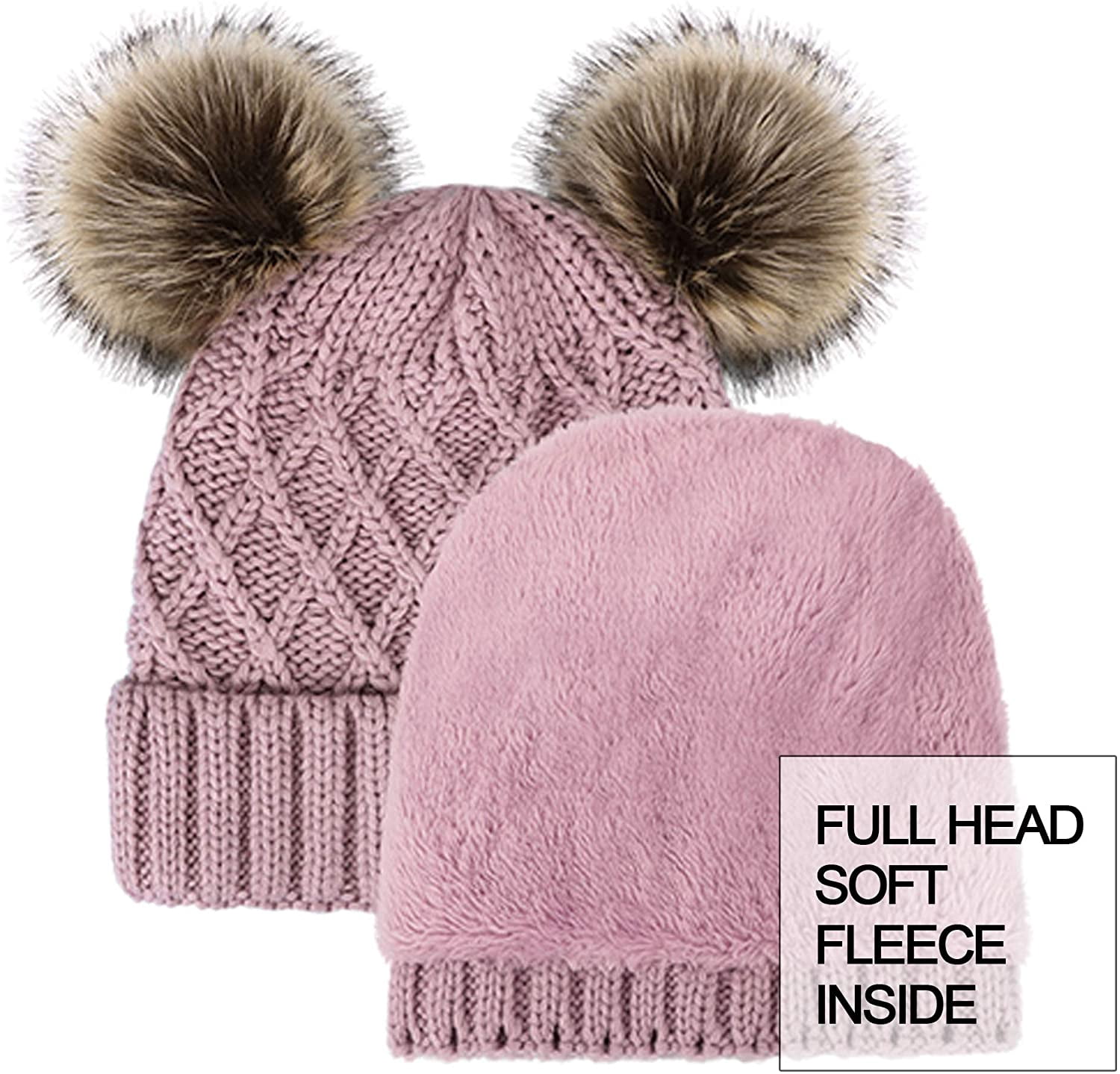Warm Pom Pom Beanie Hat 
