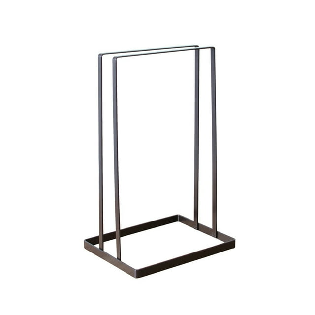 MasteelfCA Porte-Cintres en Fer Forgé Support de Rangement Étagère pour Cintres (Noir)