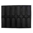 thumbnail image 4 of 3X Silicone Pan-Non-Stick Perforated French Bread Pan Forms,Hot Dog , Baking Liners Mat Bread Mould, 4 of 5
