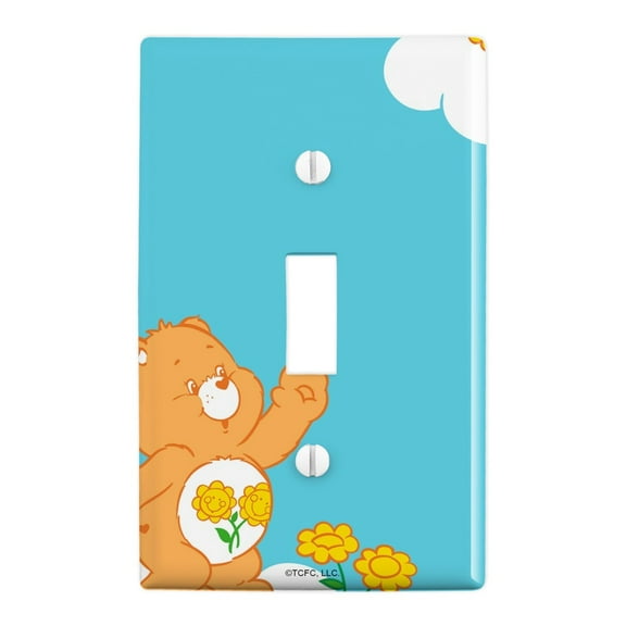 Care Bears Friend Bear Plastic Wall Decor Toggle Light Switch Plate Cover