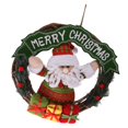 thumbnail image 1 of Adornos de Pared Nieve de Ratán Guirnalda Puerta Navidad Hanging Muñeco Sunnimix Anillo de la rota de la Navidad, 1 of 7
