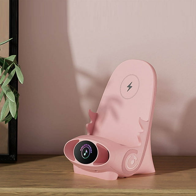 WIFKLSIIPG Mini Chaise Chargeur Rapide Sans Fil Support de Téléphone Multifonctionnel