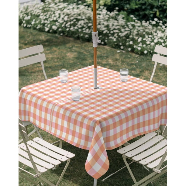 buffalo plaid patio umbrellas Bali Checkered Umbrella Place. A Design Atelier by Philpotts Stay dry and show your support for your favorite team at any outdoor event or game with this large golf umbrella Funsite 8Ft Patio Pagoda Umbrella,