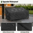 thumbnail image 4 of MR. COVER 3-Seater Outdoor Couch Cover Waterproof, Patio Furniture Cover for Sofa, Heavy Duty Patio Sofa Cover with Air Vent, Anti-UV, Rip-Proof, Fade Resistant, 80"W x 38"D x 35"H, Black, 4 of 7