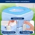 thumbnail image 3 of Inodoro Portátil de 20 Litros SereneLife, Toilette para Camping a Prueba de Fugas con Tanque de Desechos Desmontable, 120+ Descargas, Pulverizador, Bolsa de Transporte, Embudo Plástico, 3 of 7