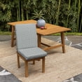 thumbnail image 2 of ARDEN 2-Pack earthFIBER Outdoor Patio Dining Chair Cushion, 20x44, Rain-Proof Seat Pad, Fade-Resistant Outdoor Cushion Stone Grey Dot, 2 of 10