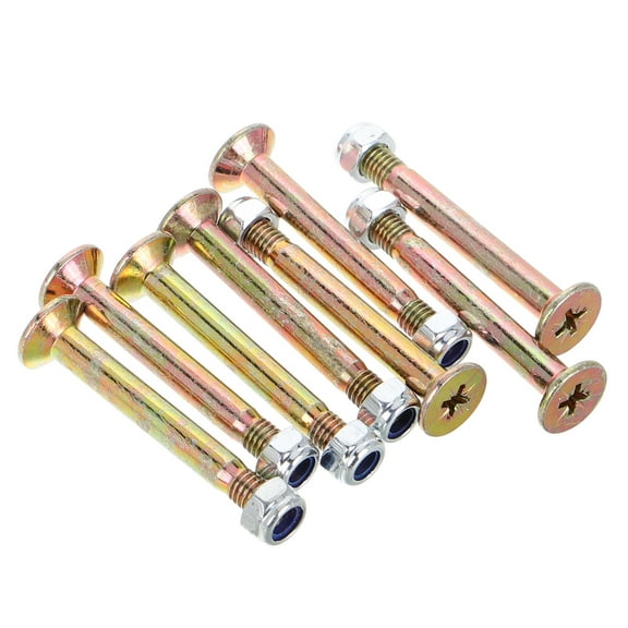 OUNONA 8-Piece Heavy Duty Hexagon Screws Set for Camper Awning Brace, Metal RV Awning Arm Components, Secure Locking Mechanism for RV & Camper