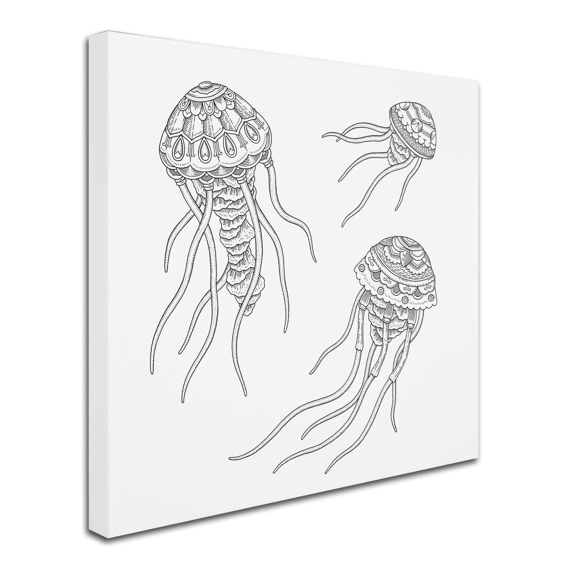 Trademark Fine Art "Jellyfish Family" Canvas Art by Filippo Cardu