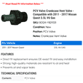 thumbnail image 2 of PCV Valve Crankcase Vent Valve - Compatible with 2011 - 2017 Nissan Quest 3.5L V6 Gas - Gates, 2 of 2