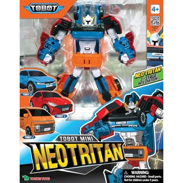 Mini TOBOT NEO TRITAN, Youngtoys Transforming Collectible Vehicle to Robot 4 