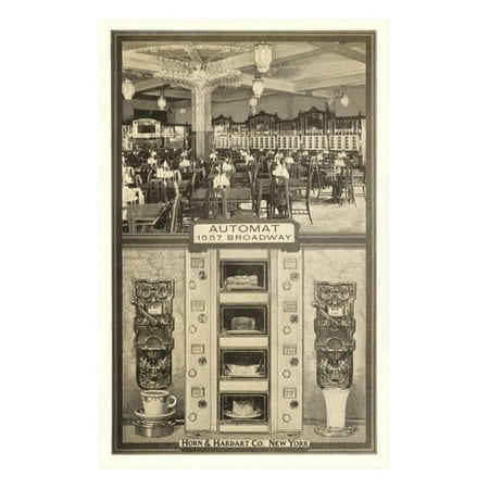 - Horn and Hardart Automat, New York City Print Wall Art