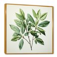 thumbnail image 2 of Designart "Serenity In Fresh Mint Minimalism Leaves I" Leaves Floater Framed Wall Art Prints, 2 of 5