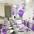 thumbnail image 5 of Girls Birthday Decorations Purple and Silver Lavender Party Decorations Set for Women Including Happy Birthday Banner Balloons Confetti Latex Balloons, 5 of 5