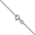 thumbnail image 3 of Sterling Silver .8mm Box Chain (24 X 0.8) Made In Italy qbx015-24, 3 of 5