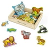 Melissa & Doug 20 Wooden Animal Magnets in a Box - FSC Certified