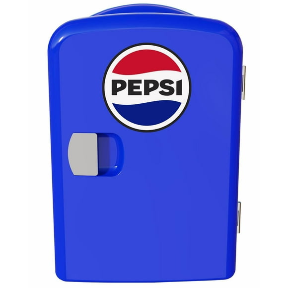 CURTIS Pepsi 6-can Mini Fridge, BLUE, 4 liters