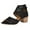 Black, variant on Jsaierl Chunky Heel Sandals for Women Casual Summer Peep Toe Sandals Comfortable Hollow Out Sandals Fashionable Beach Sandal Size 7.5