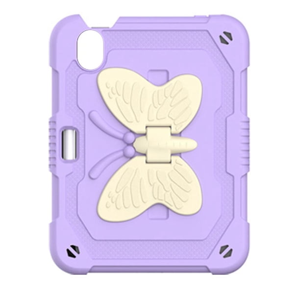 Compatible con iPad Mini 6 2021 con soporte para lápiz con alas de mariposa, duro y resistente
