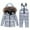 Silver, variant on MuXiKeJi Clothes Kids Snow Suit Boys Girls 2 Piece Snowsuits 2025 Winter Warm Outdoor Overalls Waterproof Snowboarding Ski Suits