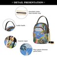 thumbnail image 4 of FORMRS Crossbody Bag for Women Quilted Travel Shoulder Cell Phone Purse with Chain Strap Handbag, Pink Floral Window, 4 of 7