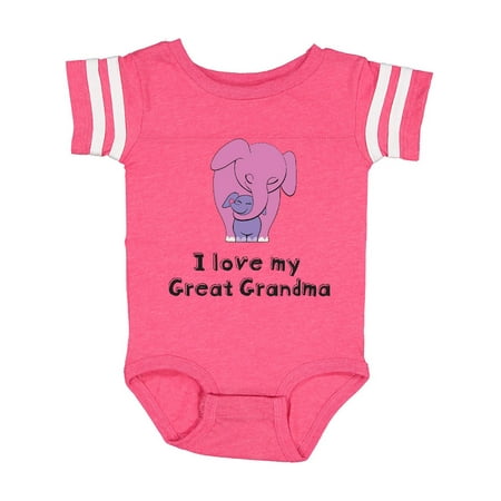 

I Love my Great Grandma Elephant Infant Creeper