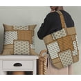 thumbnail image 5 of Soimoi Cotton Cambric Brown Fabric By the Yard - 42 Inch Wide - Patchwork Patchwork Theme Geometric Material - Artistic and Modern Patterns for Various Uses Printed Fabric, 5 of 6