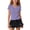 Purple, variant on ITSAME Girls Summer Outfit Set Ribbed Ruffle Top & Shorts 2-Piece Kids Fashion Casual Set Beige Size 8