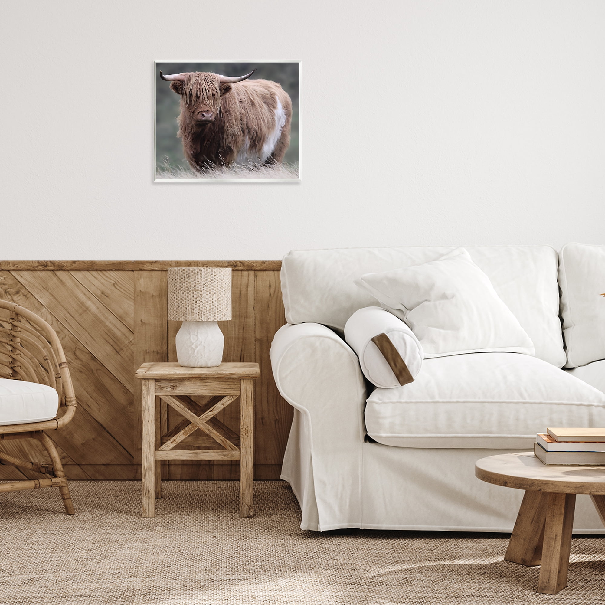 Stupell Industries Wandering Harry Highland Cattle Wall Plaque Art, design by Marcus Prime