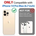 thumbnail image 3 of SPORTLINK Waterproof Case for iPhone 14 Pro Max Shockproof Dustproof Phone Screen Protector Full Body Protective Cover 6.7 inch - Frosted Blue, 3 of 9