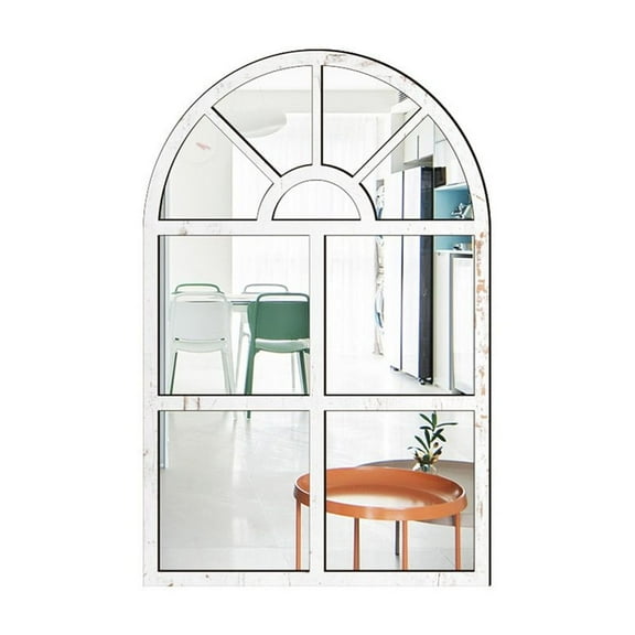 Three-dimensional imitation window wooden acrylic mirror wall sticker decoration