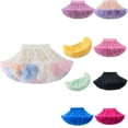 thumbnail image 4 of EnJoCho Tutu Skirt For Girls Toddler Thick And Fluff𝗒 Girls' Skirt Ruffle Ruffled Girls' Gr𝖺dient Skirt Daily School Festival Wear Birthday Outfits For Girls, 4 of 5