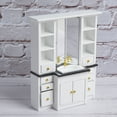 thumbnail image 6 of White Doll House Decoration, Miniature Furniture, 1/12 Doll House Mini Basin Cabinet Bathroom Kitchen Decoration Miniature Furniture Modern Minimalist Style, 6 of 6
