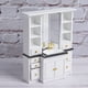 thumbnail image 4 of Mueble de lavabo en miniatura BRI para casa de muñecas 1/12 color blanco, 4 of 7