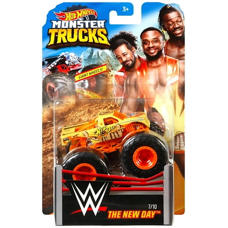 - New Day Wrestling Monster Jam Truck with Giant Wheels 1:64 Scale