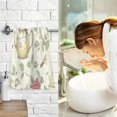 thumbnail image 7 of Yayeee 2 Pack Hand Towels for Bathroom 100% Cotton 16" x 28" Soft Absorbent Kitchen Towel, Purple Birds Teapots, 7 of 7