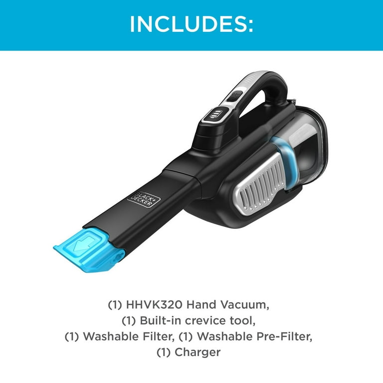 Black+Decker Extra Dustbuster Handheld Vacuum, HHVK320J00W 