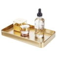 thumbnail image 3 of mDesign Metal Guest Hand Towel Paper Napkin Storage Tray Dispenser - Soft Brass, 3 of 7