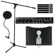Steinberg UR44 USB MIDI I/O Audio Interface with Microphone Boom Stand Package