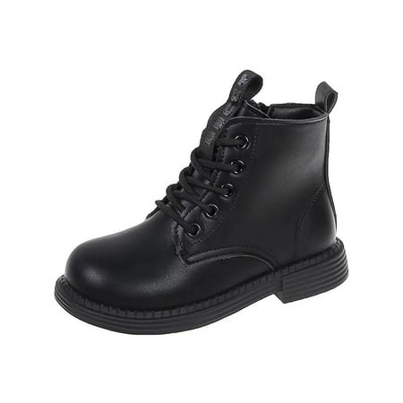 

Girls Casual Vintage Martin Boots Non-slip Lace-up Solid Soft Boots For Spring