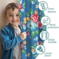 thumbnail image 3 of Blackout Kids Curtains,Pioneer Flower Floral Print Pattern Childrens Insulated Curtains Set Of 2,Bedroom Essentials,Toddler Room Decor 52"x84", 3 of 5
