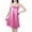 Pink, variant on HomeGardon Nightgowns for Women,Summer Dresses Fashion Women V-Neck Casual Solid Sleeveless Sleepshirts Dress
