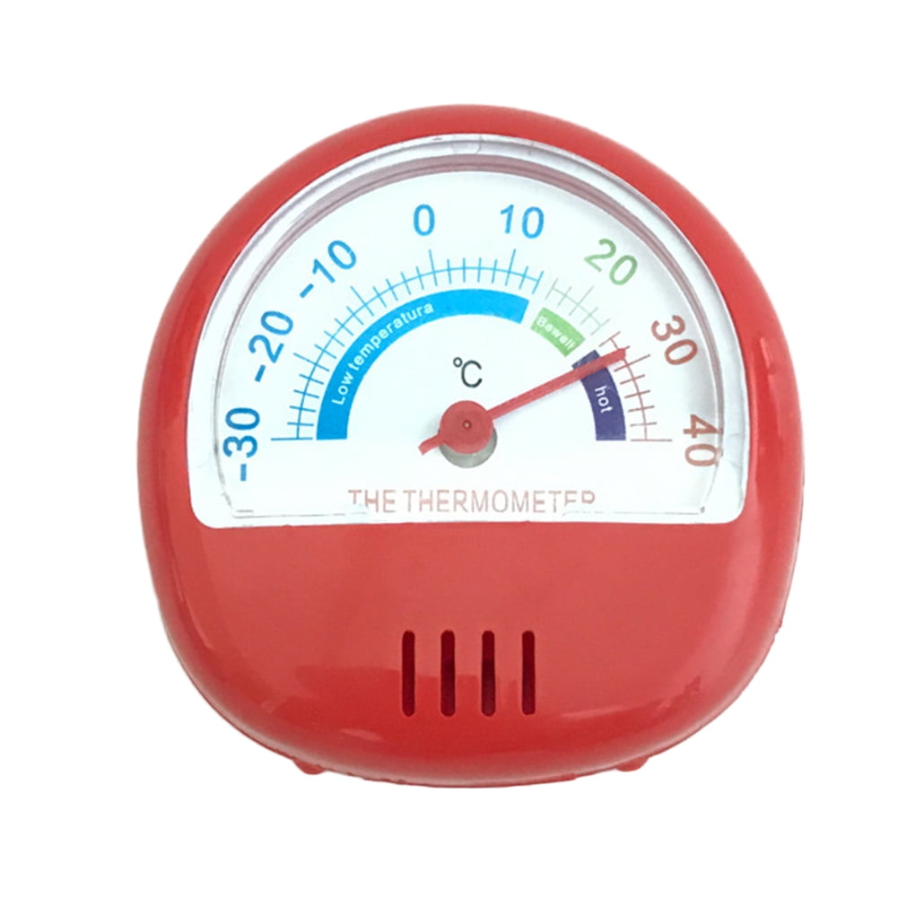Mini Dial Pointer Refrigerator Thermometer 3 Colors Remind Fridge