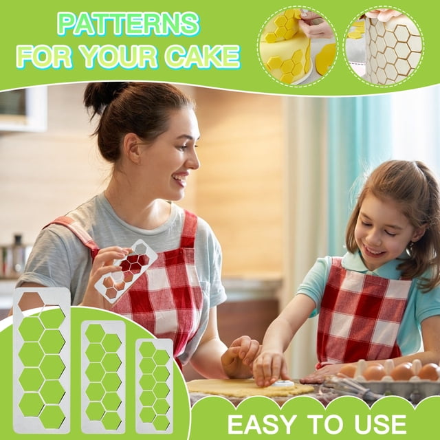 TIMIFIS Flannel Carpet Geometric Figure Cake Cutting Multifunctional Cake Cutter Cake Decoration Kitchen Gadgets