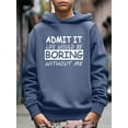 thumbnail image 3 of Mikrdoo 5-14Y Big Boys Sweatshirt Funny Letter Print Casual Long Sleeve Hoodies Tops For Spring Autumn, 3 of 8