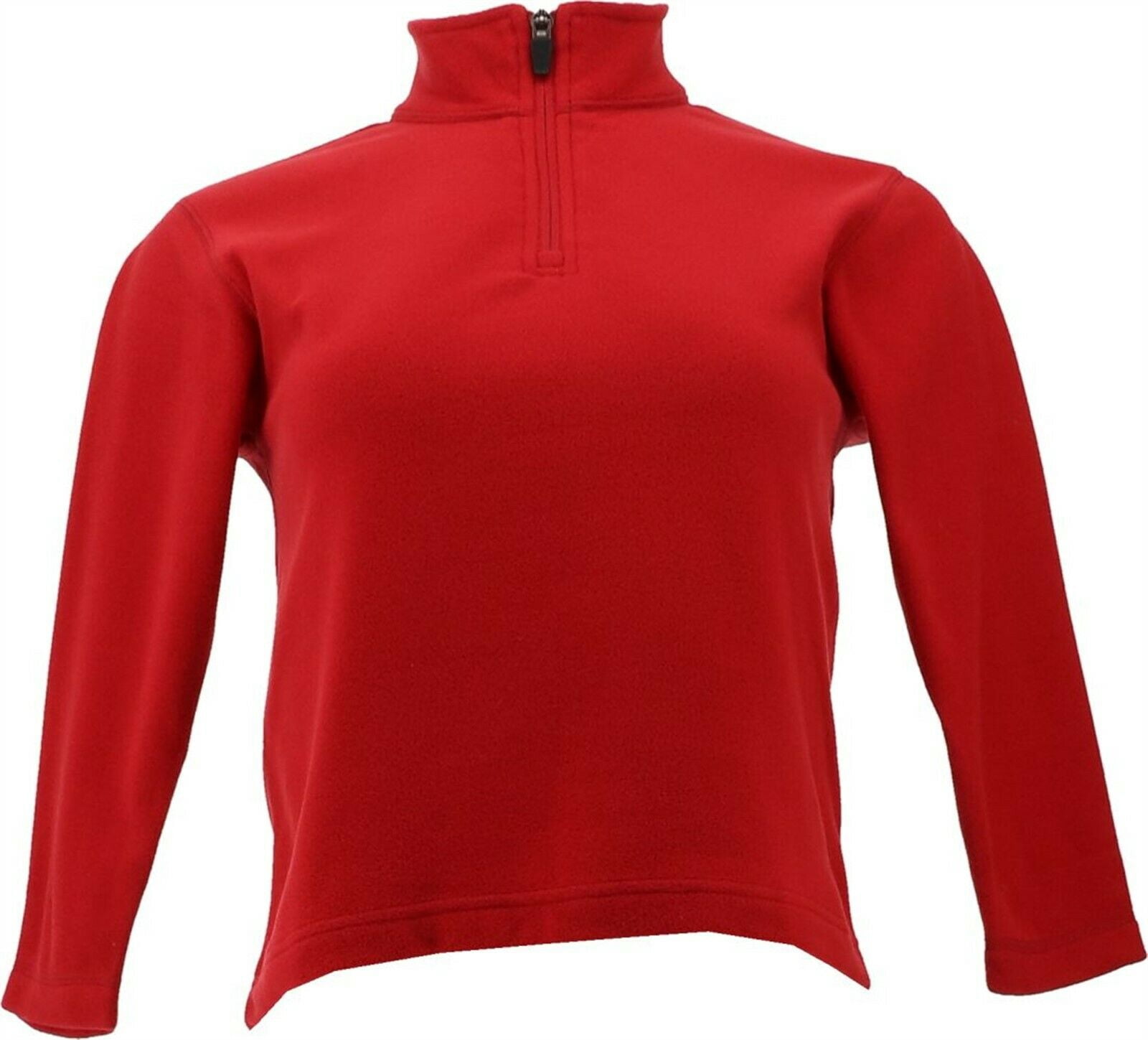 Lands' End Little Kid's Micro Fleece Half Zip Red L New 315366