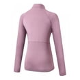 thumbnail image 2 of Sonbest Women Autumn Zipper Long Sleeve Sports Fitness Yoga Training Quick-Drying Clothes T-Shirt Sweater Tops, 2 of 11
