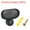 Black, variant on Mirror Holders Clips, Mirror Mounting Clips for 3-5mm Thick Mirror Glass Dresser Bathroom(37mm Silver)