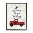 thumbnail image 2 of The Stupell Home Decor Collection Fill Your Tank With Joy Vintage Truck Illustration Framed Giclee Texturized Art, 11 x 1.5 x 14, 2 of 4
